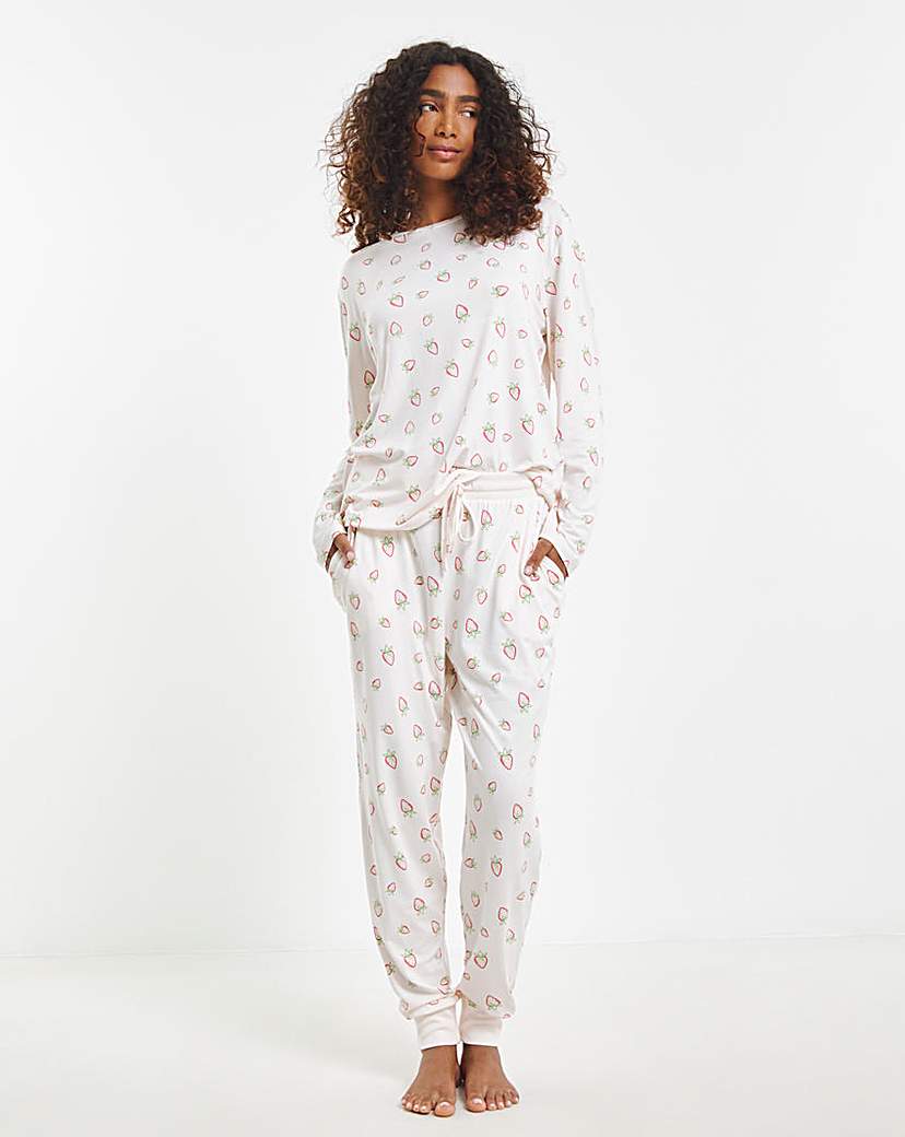 Chelsea Peers Ditsy Strawberry Crew PJ