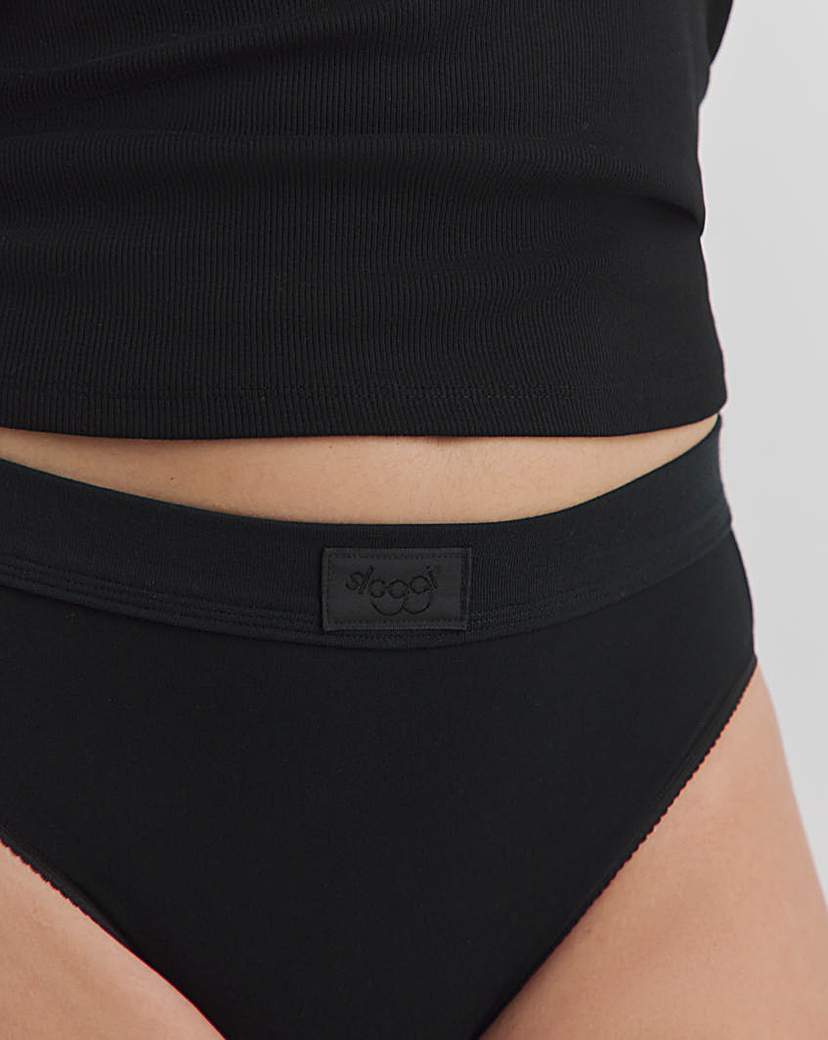 Sloggi 2Pk Comfort Tai Knicker Black