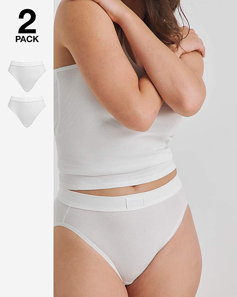 Sloggi 2Pk Comfort Tai Knicker White