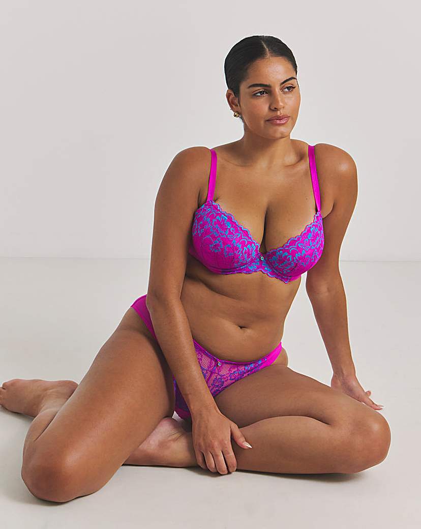 Ann Summers Sexy Lace Plunge Bra Pink