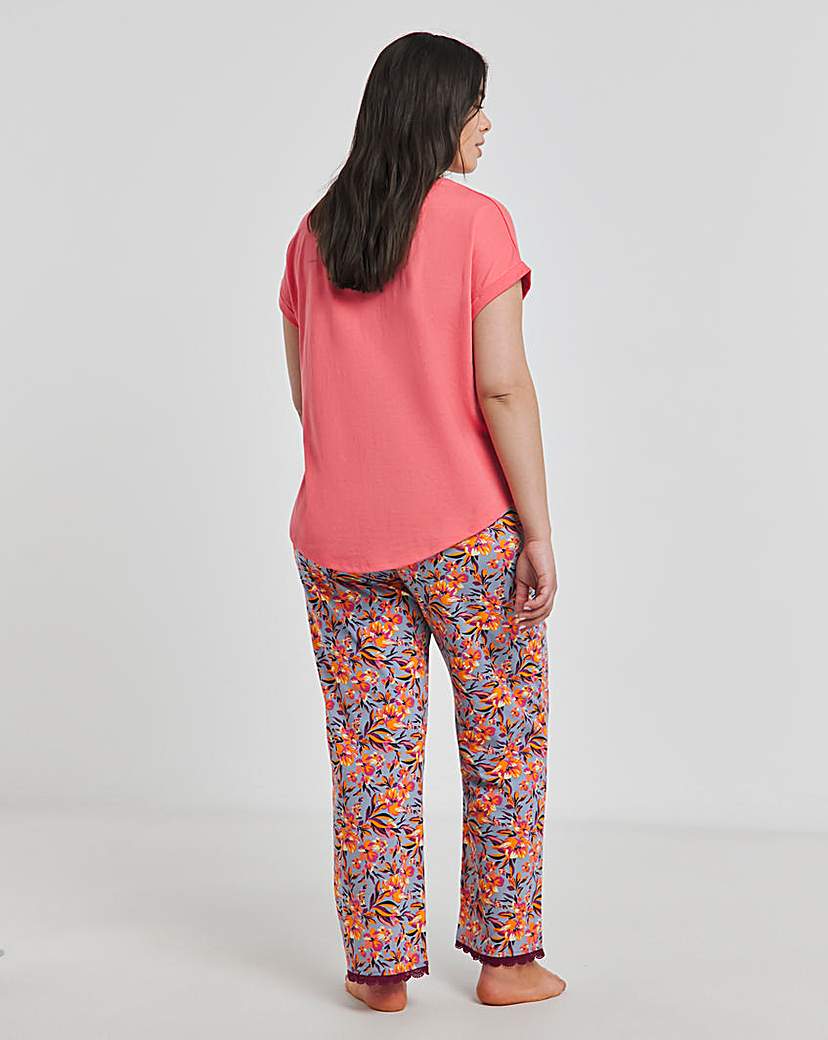 Joe Browns Pyjama Set Tropical Print