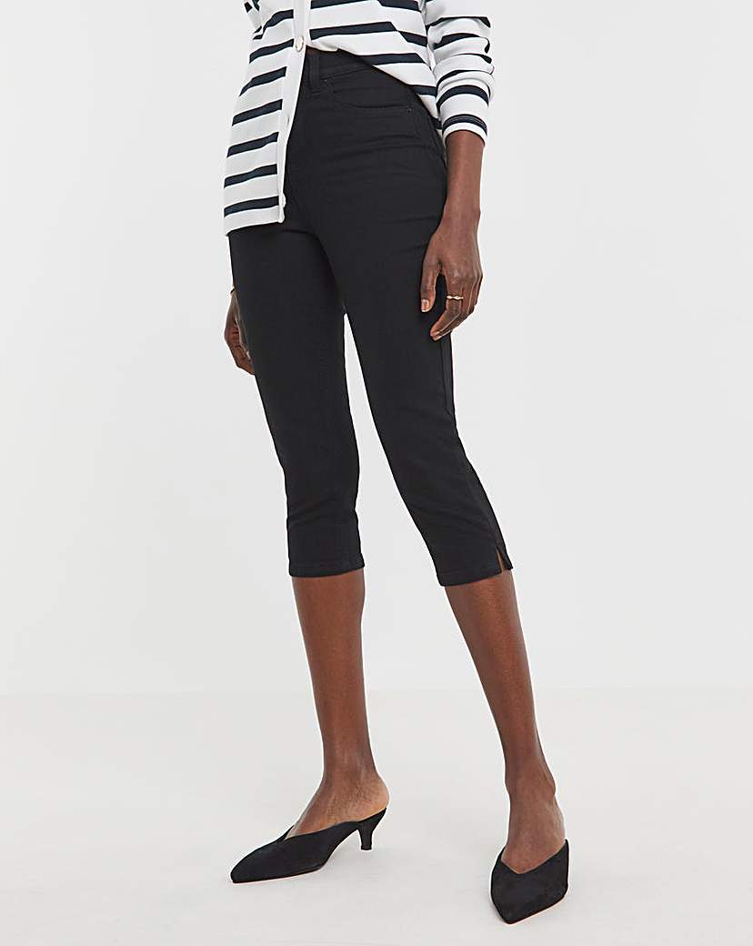 Black Denim Capri