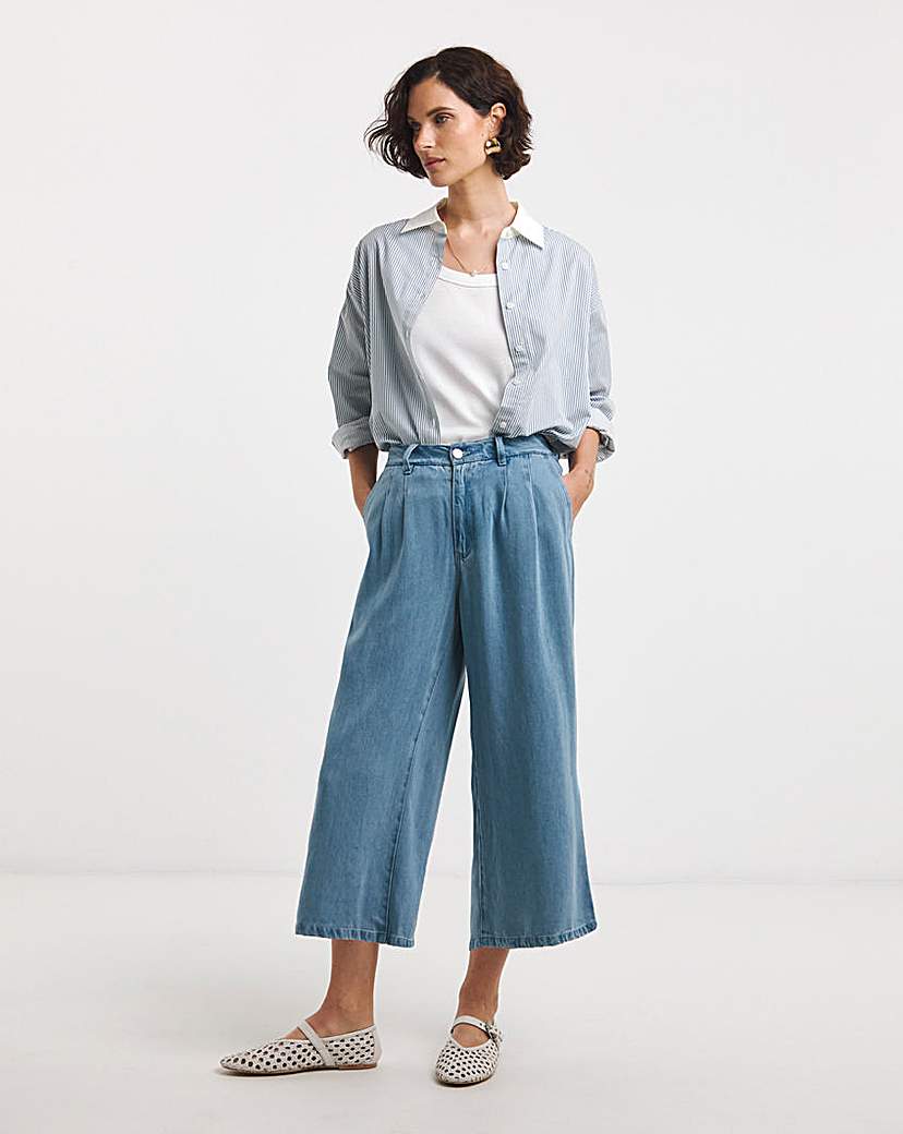 Lyocell Wide Leg Crop