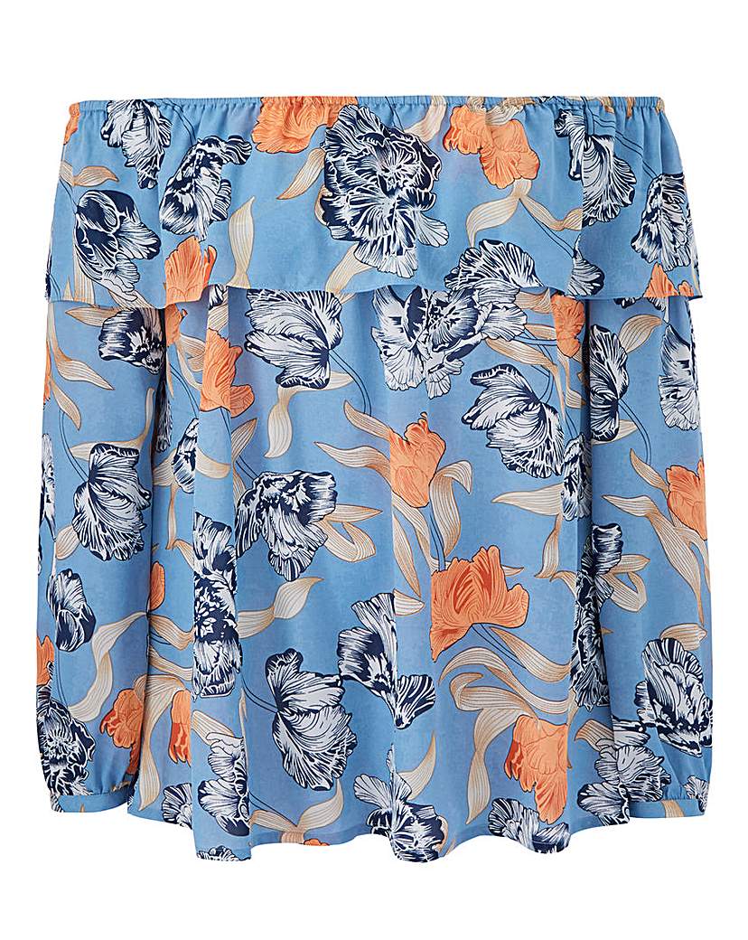 Image of Lovedrobe Printed Bardot Top