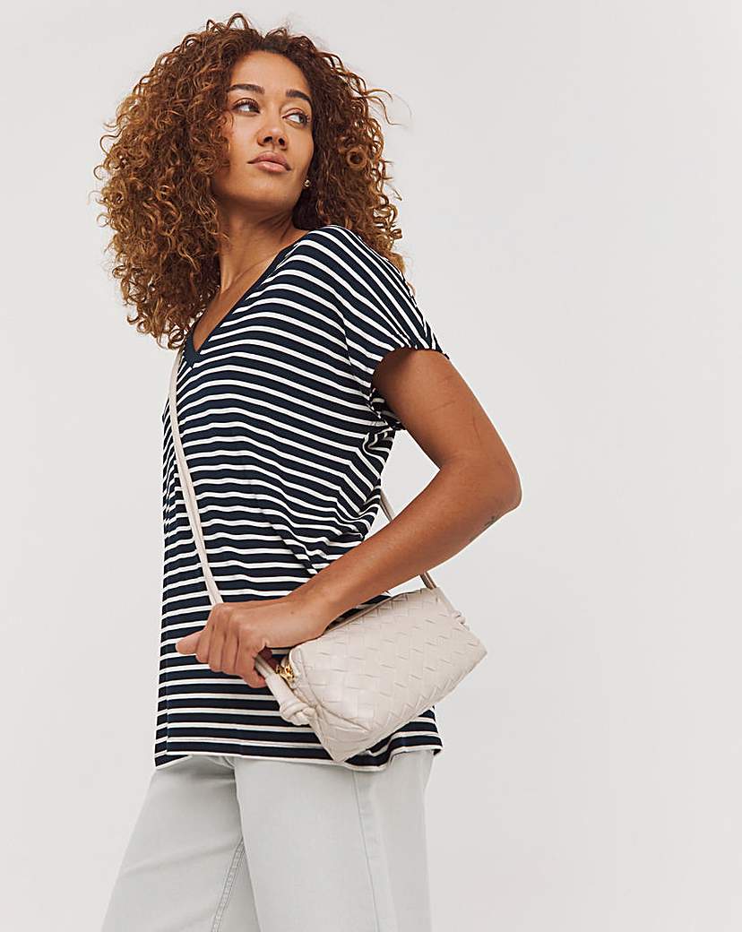 Stripe V-Neck T-Shirt