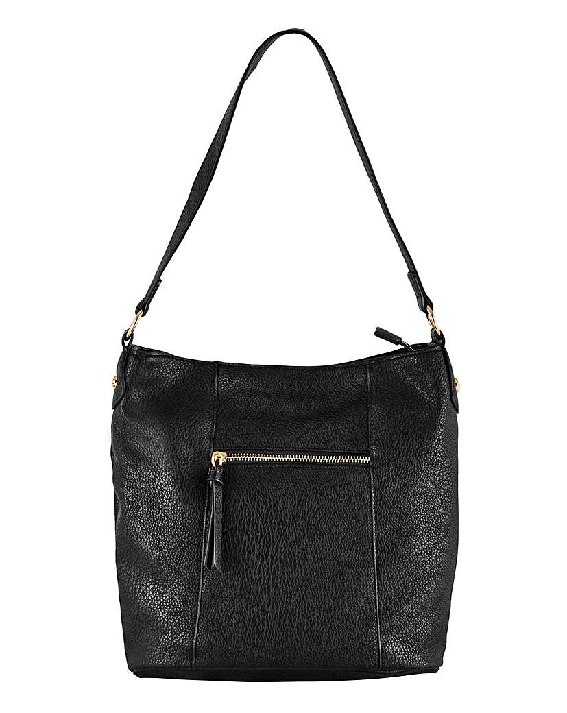 Hobo Bag With Front Zip