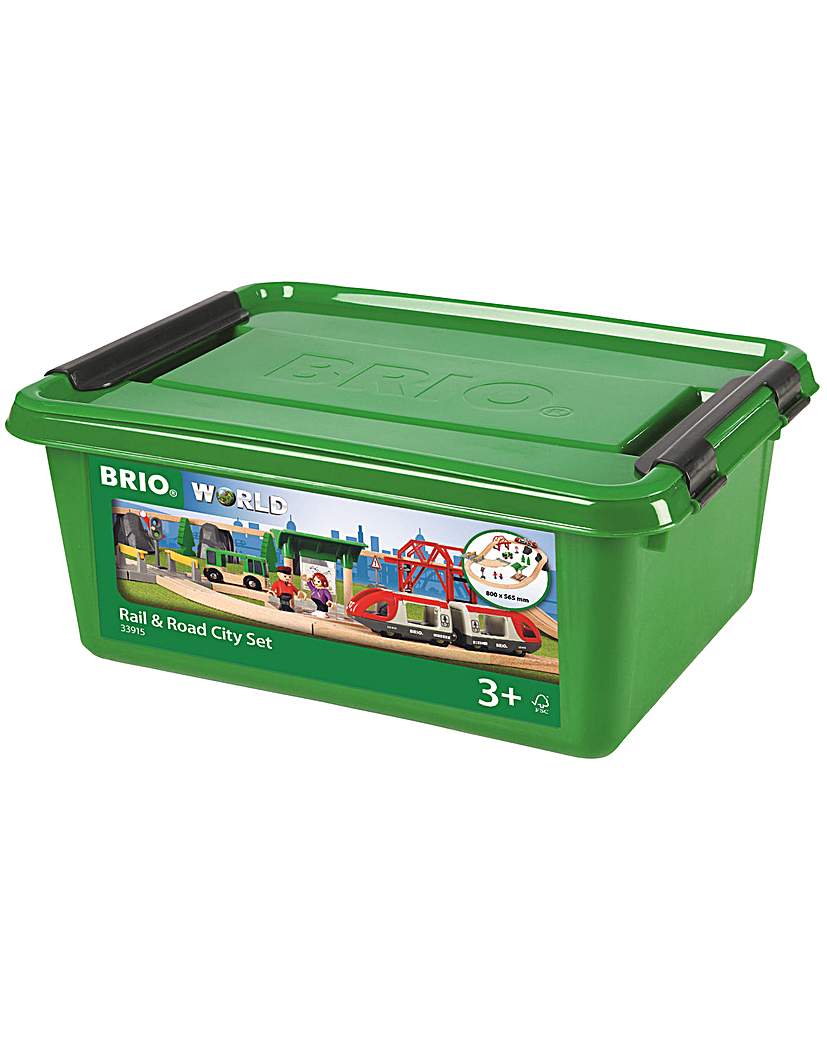 Image of Brio Rail & Road City Set