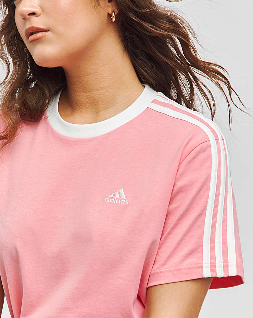 adidas 3 Stripes Boyfriend T-Shirt