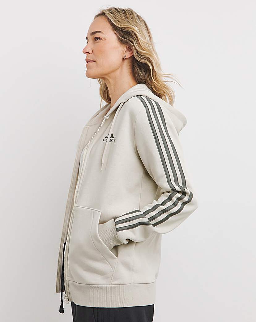 adidas 3 Stripes Full Zip Hoodie