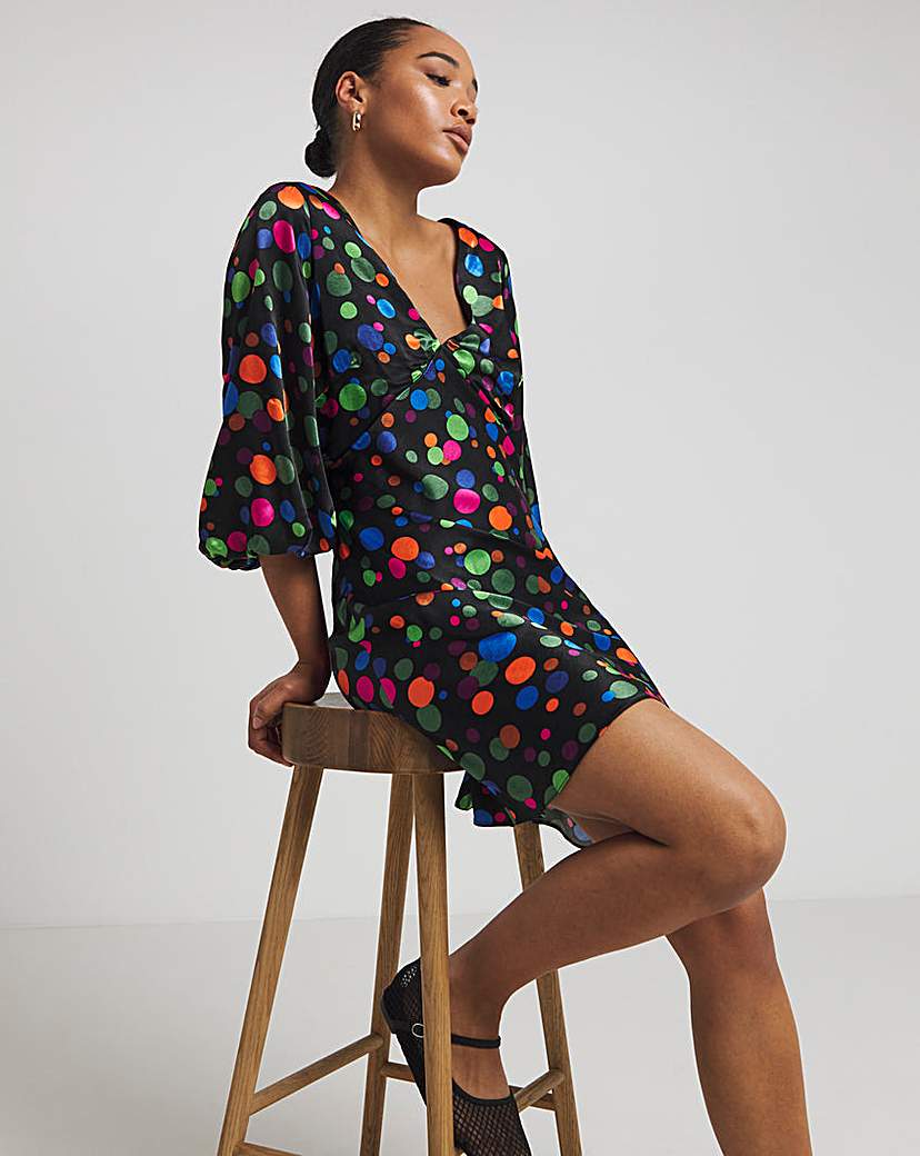 Nobody's Child Disco Spot Mini Dress
