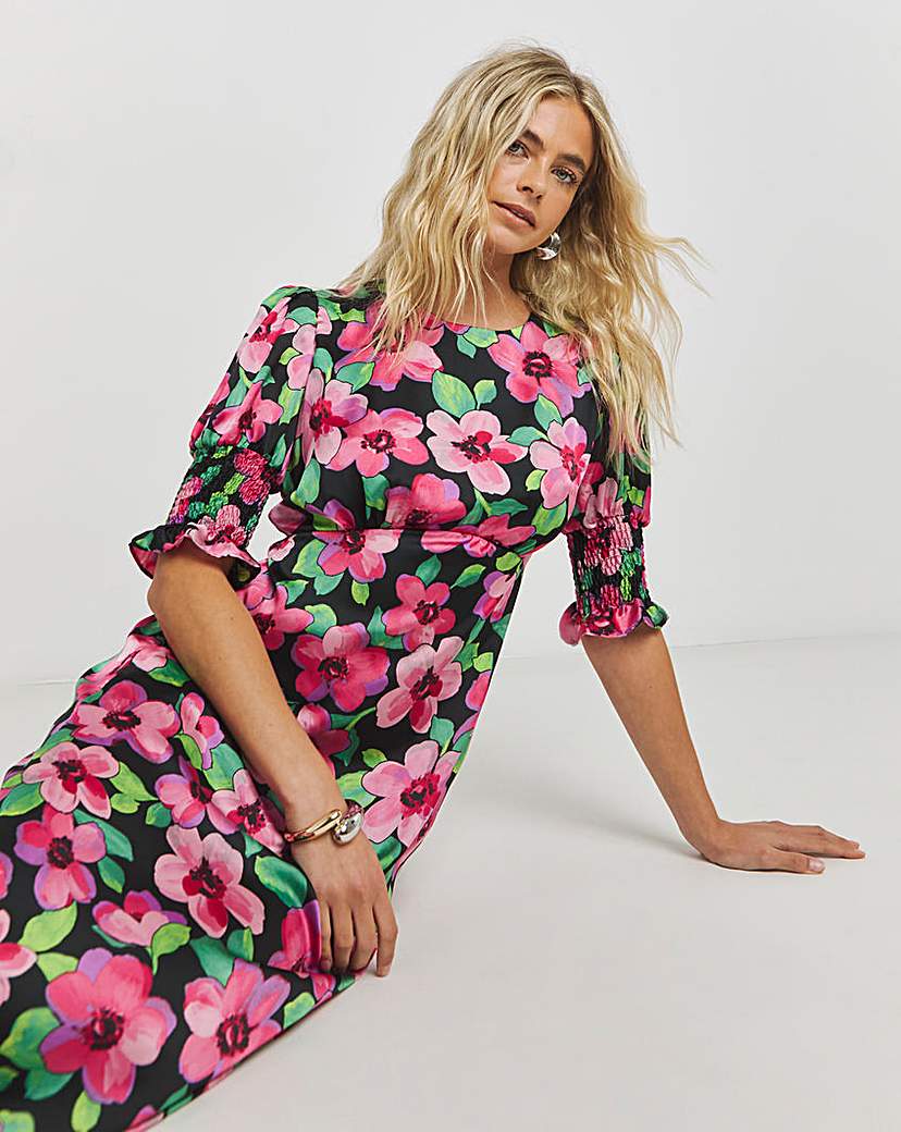 Nobody's Child Luna Floral Midi Dress