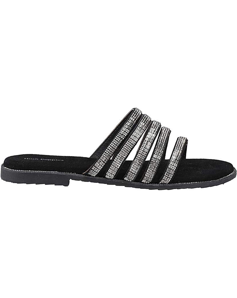 Hush Puppies Women's Heeled Sandals - Silver - Size 5