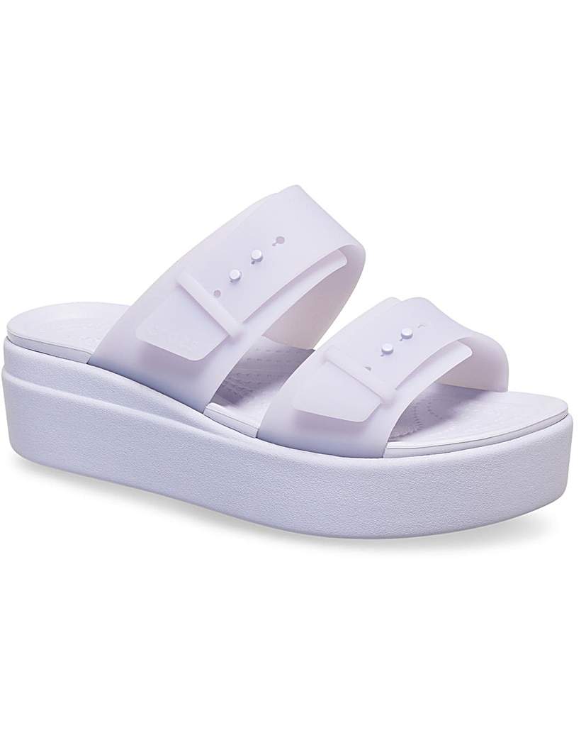 New In - Crocs Brooklyn Buckle Low Wedge