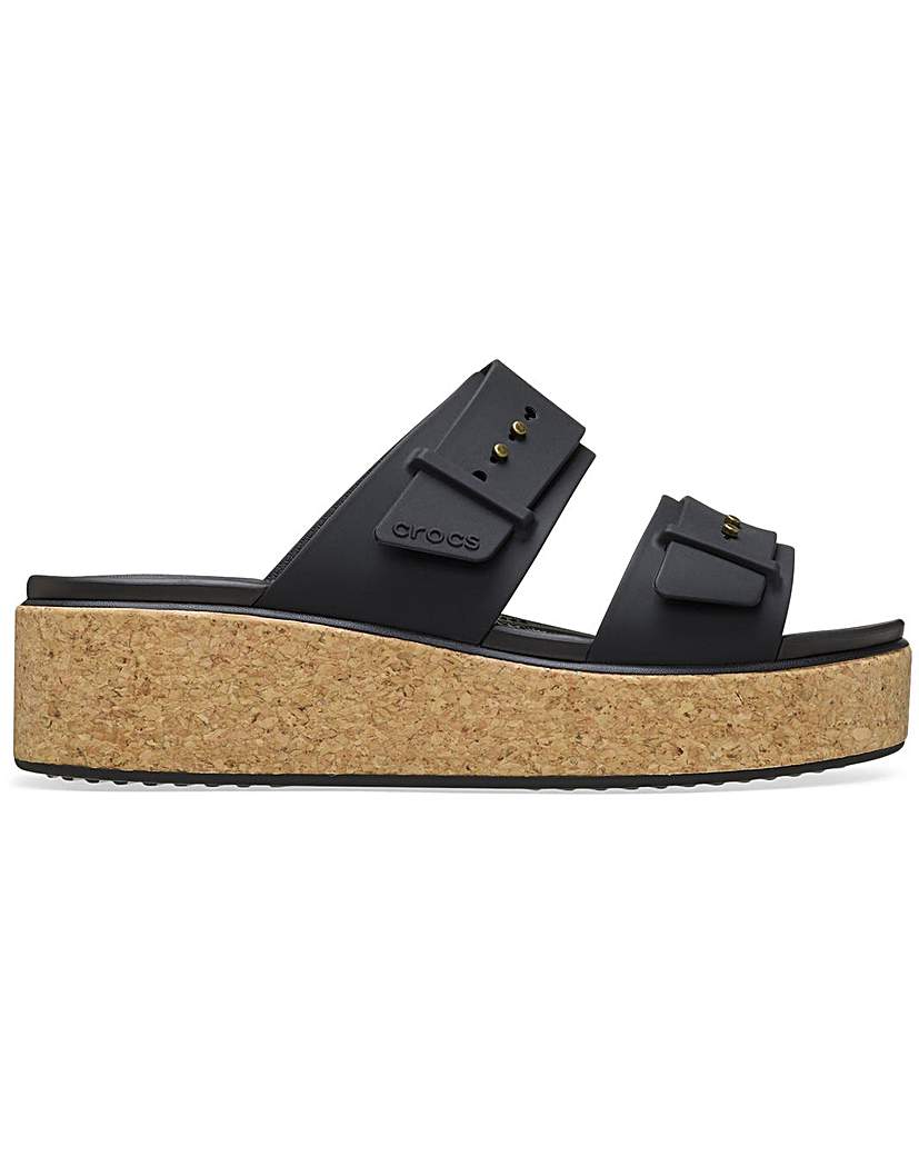 New In - Crocs Brooklyn Buckle Low Wedge