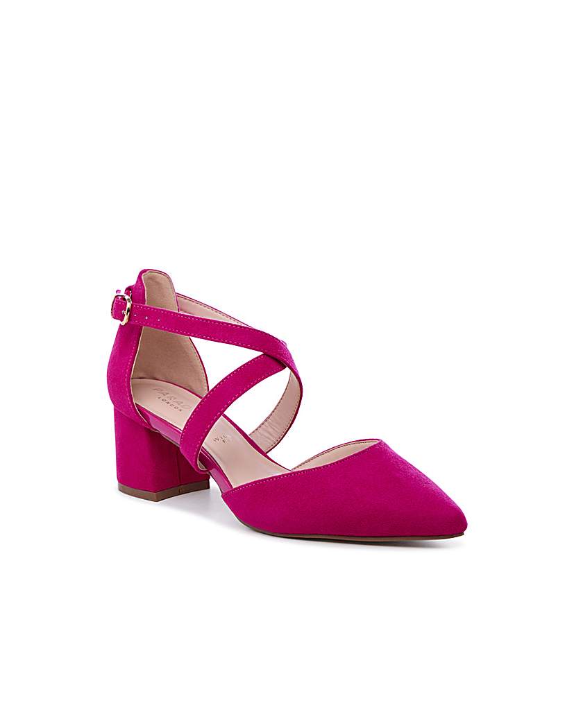 Paradox London Ffion Wide Fit Block Heel