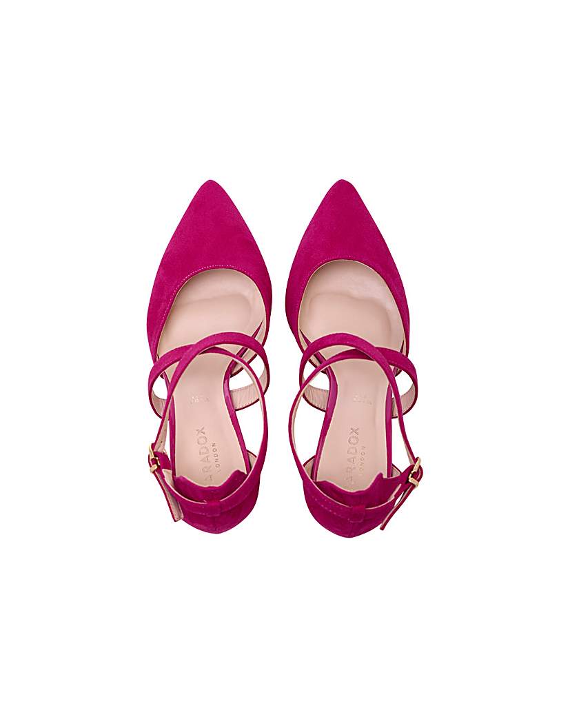 Paradox London Ffion Wide Fit Block Heel