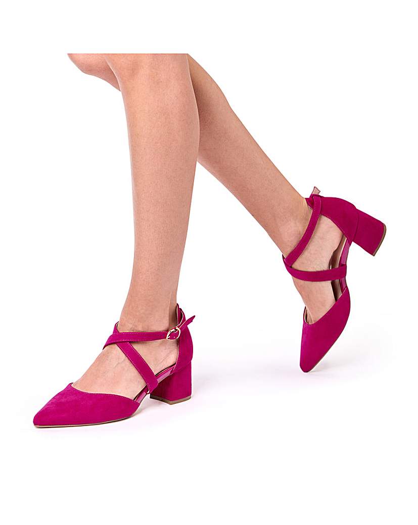 Paradox London Ffion Wide Fit Block Heel