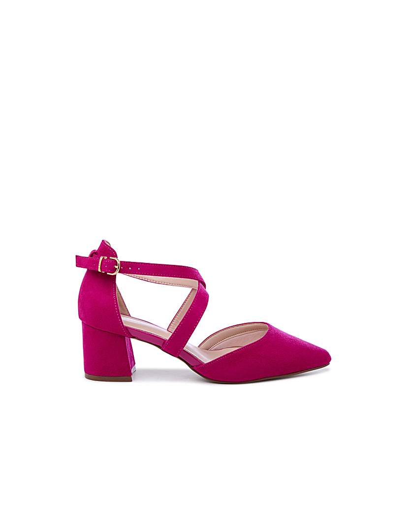 Paradox London Ffion Wide Fit Block Heel