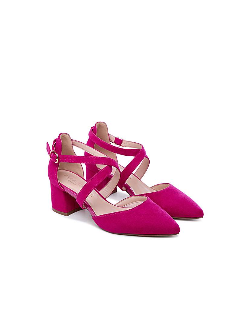 Paradox London Ffion Wide Fit Block Heel