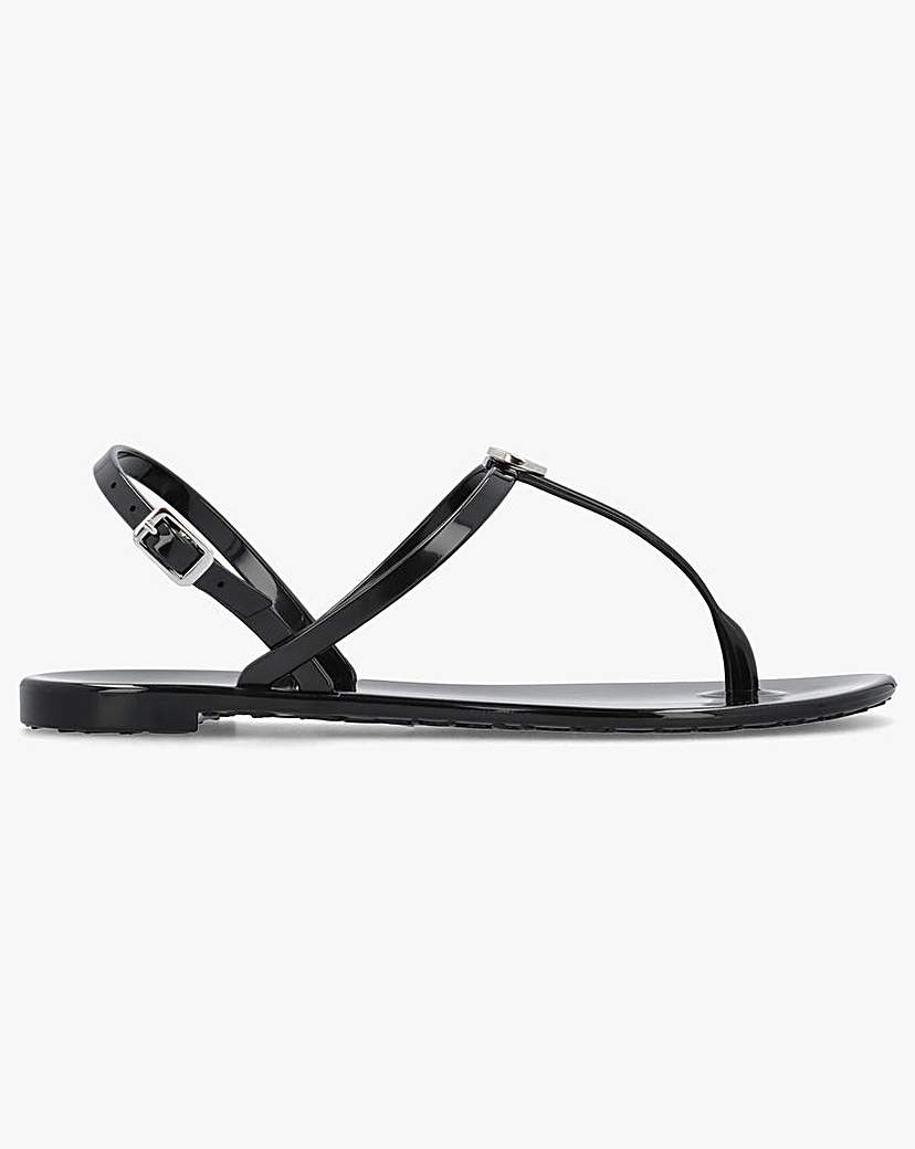 Valentino Bags Jally Black Logo Sandals