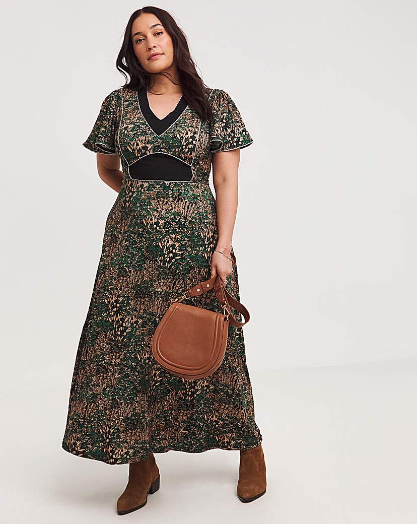 Joe Browns Contrast Floral Maxi Dress