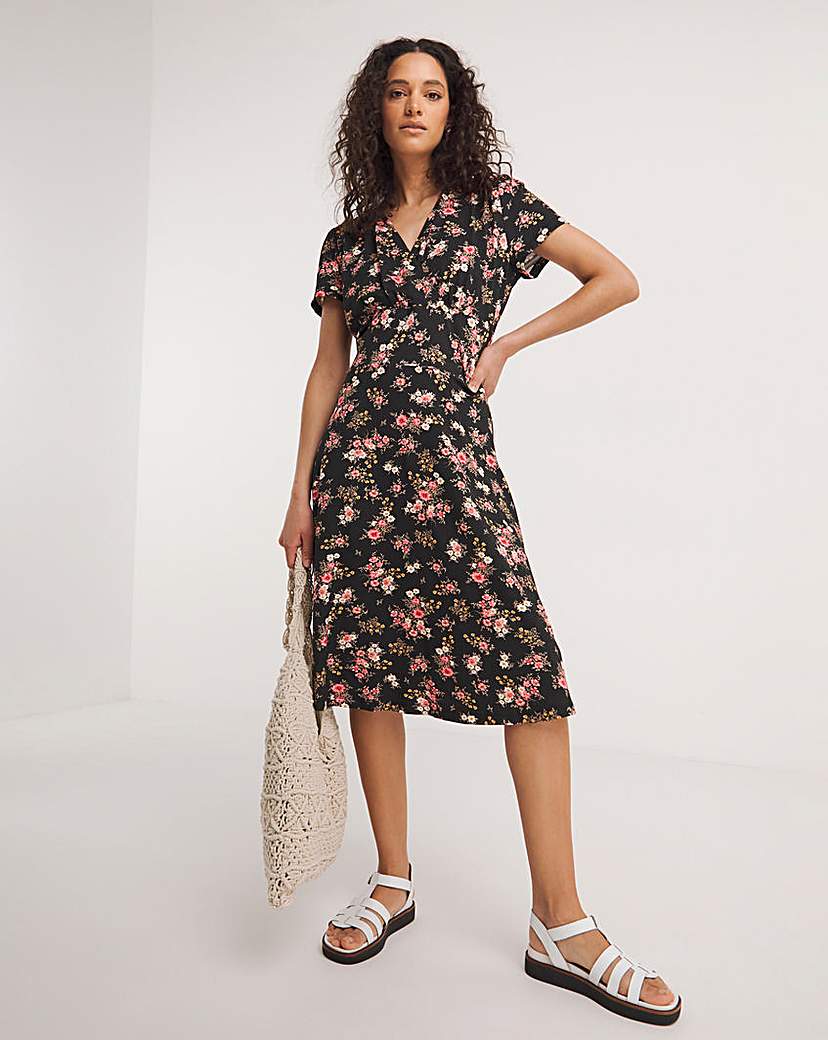 Joe Browns Jersey Floral Midi Dress