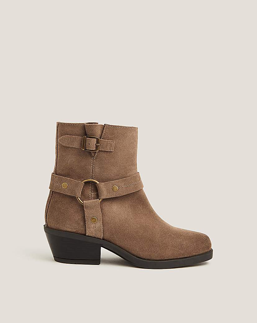 New In - Monsoon Eden Suede Ankle Boots