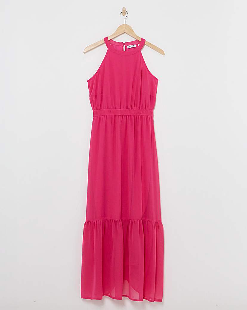 Halterneck Tiered Dress