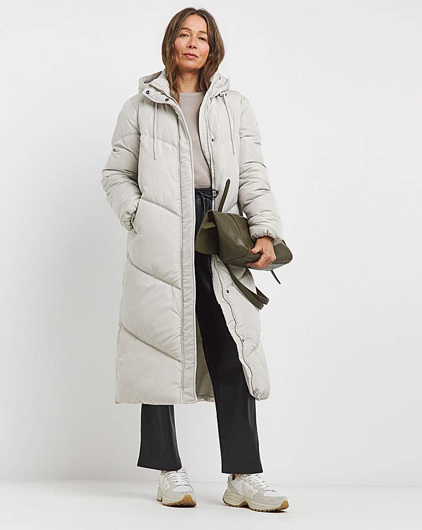 Longline Duvet Padded Coat