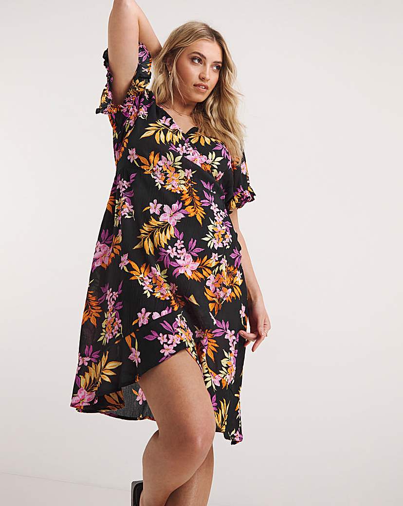 Tropical Print Dress | Simply Be