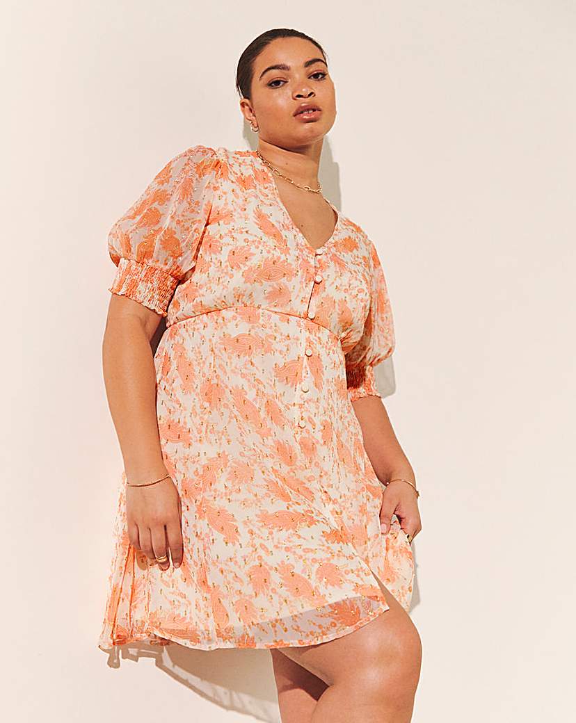 Skater Dress With Lurex