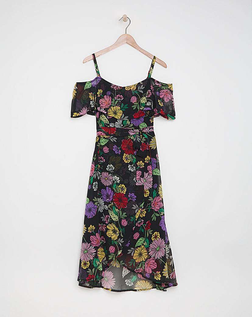 Bardot Georgette Midi Dress