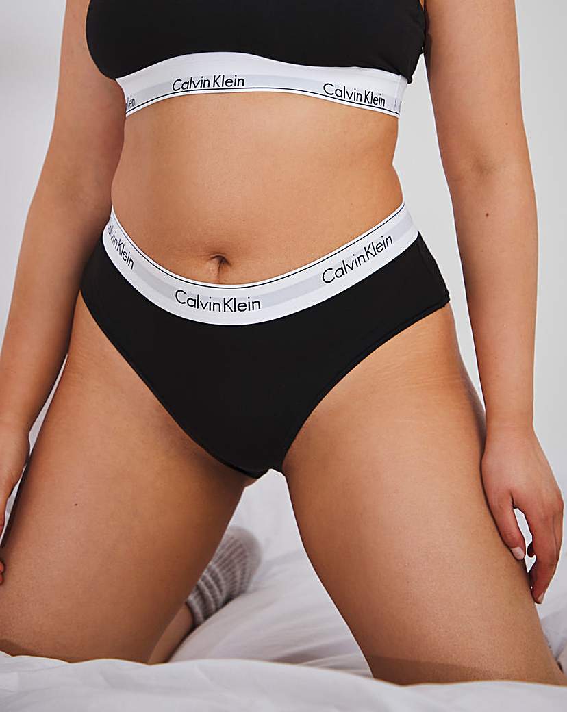 Calvin Klein - Modern Cotton - Culotte grande taille - Noir - Noir