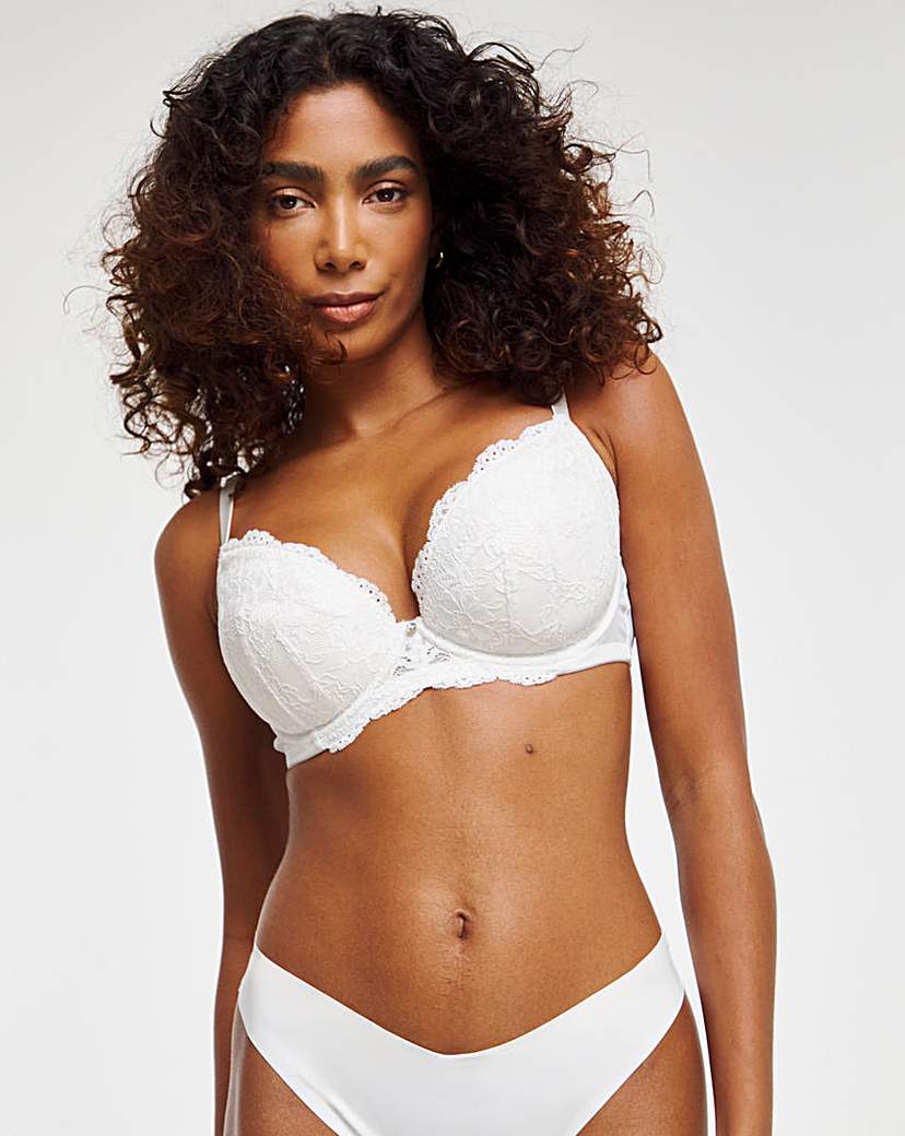 Ann Summers Sexy Lace Plunge Bra White