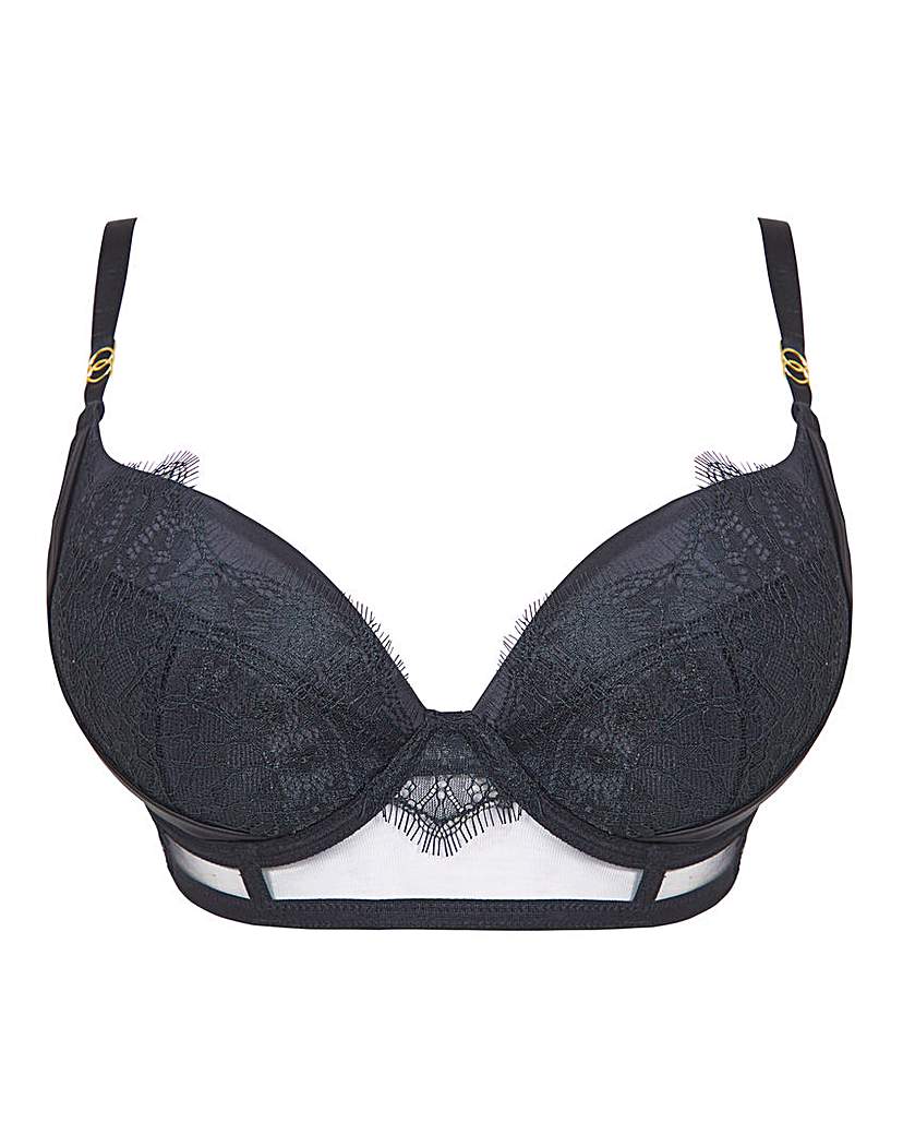 Ann Summers Unfaithful 1/4 Cup Bra With Cutout Lace Detail In
