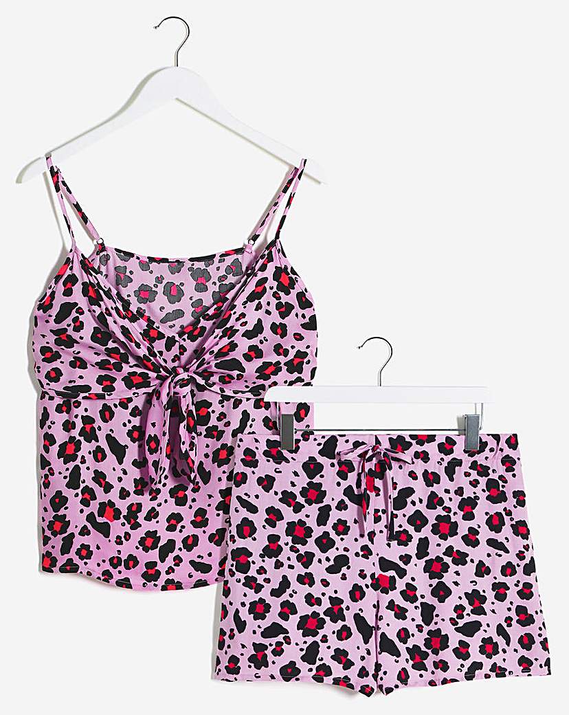 Pour Moi Luxe Leopard Cami & Shorts Set