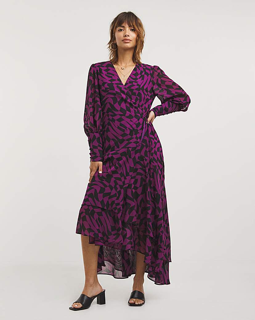 Joanna Hope Print Wrap Dress