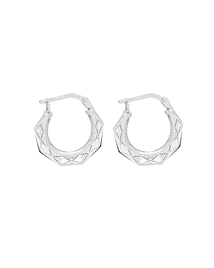 Sterling Silver Octagonal Earrings