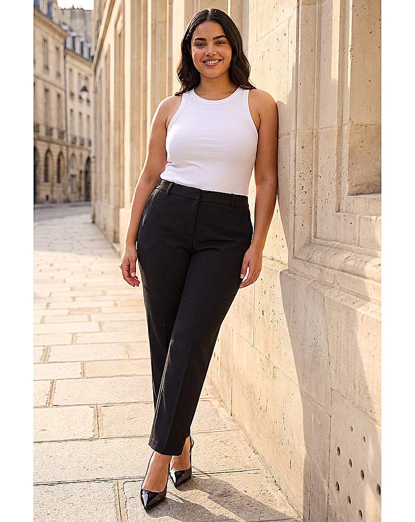 Roman Curve Straight Smart Trousers