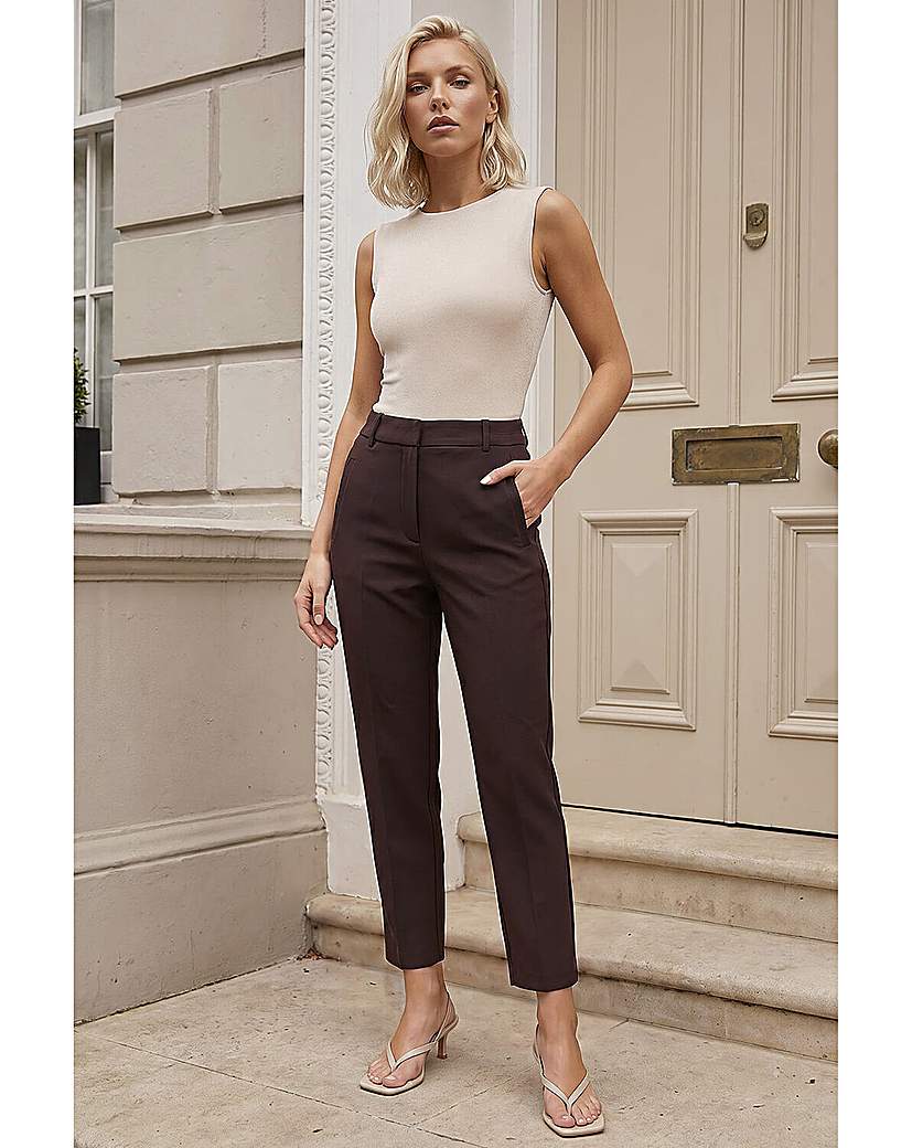 Roman Short Straight Leg Stretch Trouser
