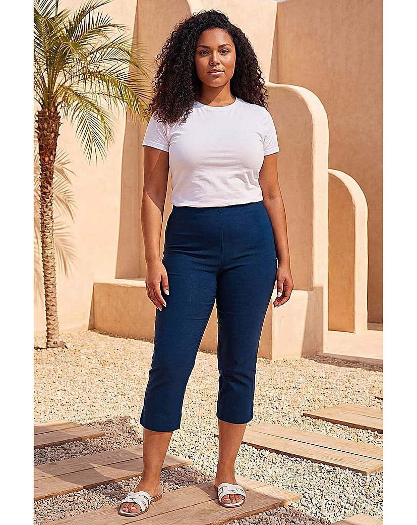 Roman Curve Cropped Stretch Trouser