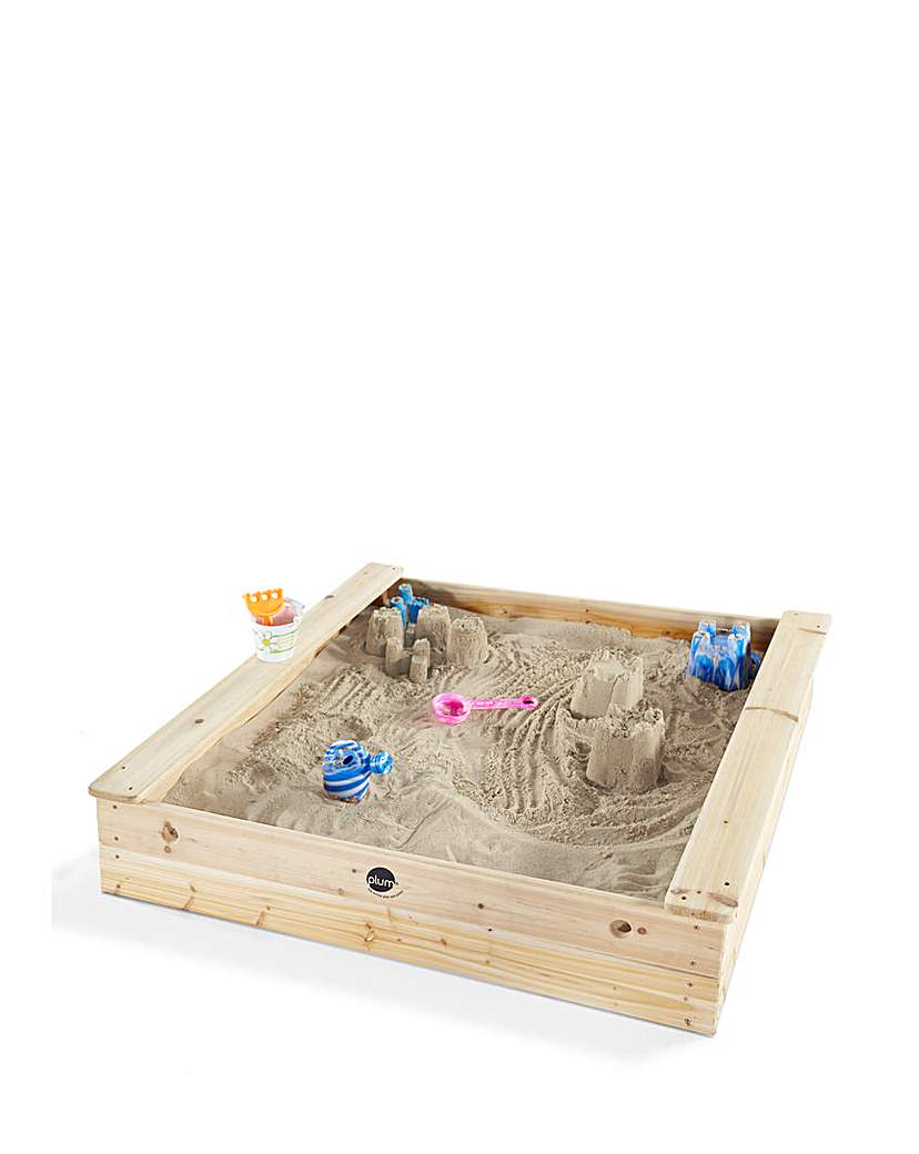 Plum Wooden Square Sand Pit - Natural