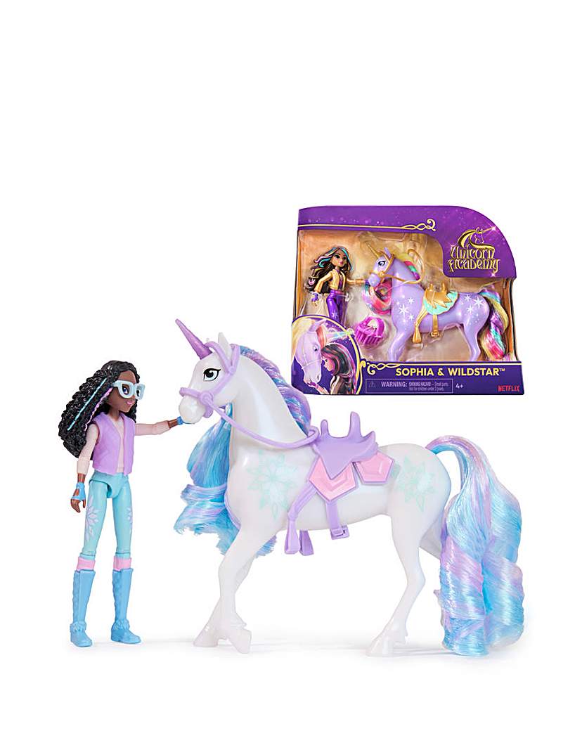 Unicorn Academy Blue/White/Pink Layla & Glacier Unicorn Small