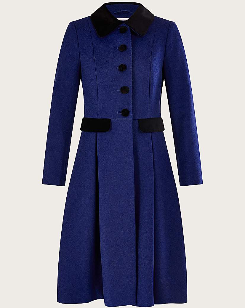 1930s Style Coats, Jackets | Art Deco Outerwear Monsoon Opal Opera Coat in Wool Blend £175.00 AT vintagedancer.com
