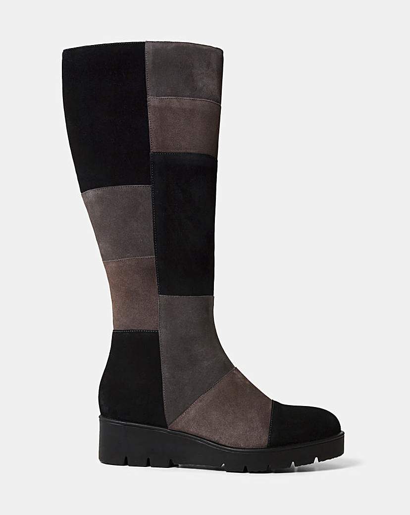 Joe Browns Suede Super Curvy Calf E Fit