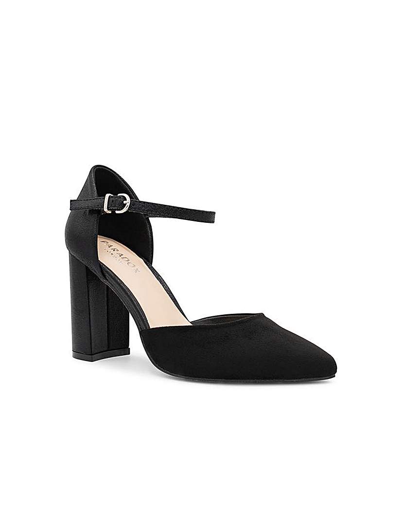 Paradox London Rana Block Heel Courts