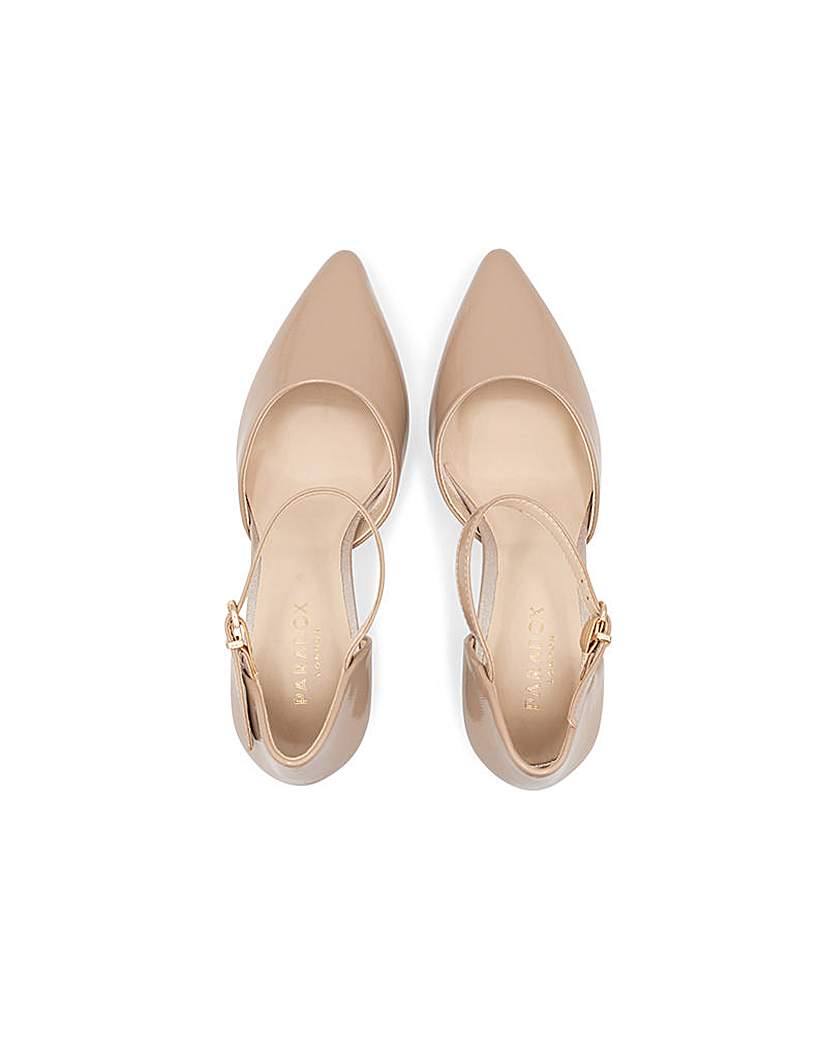 Paradox London Ronda Block Heel Courts