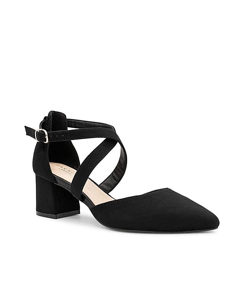 Paradox London Ffion Wide Fit Block Heel