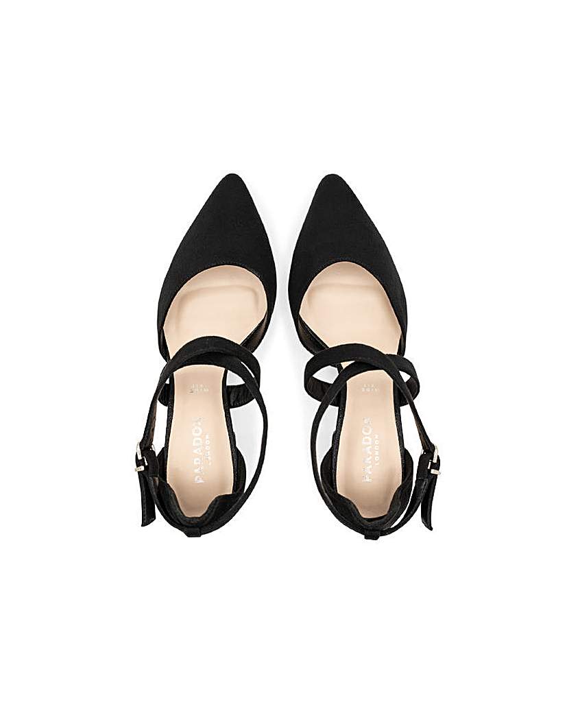 Paradox London Ffion Wide Fit Block Heel