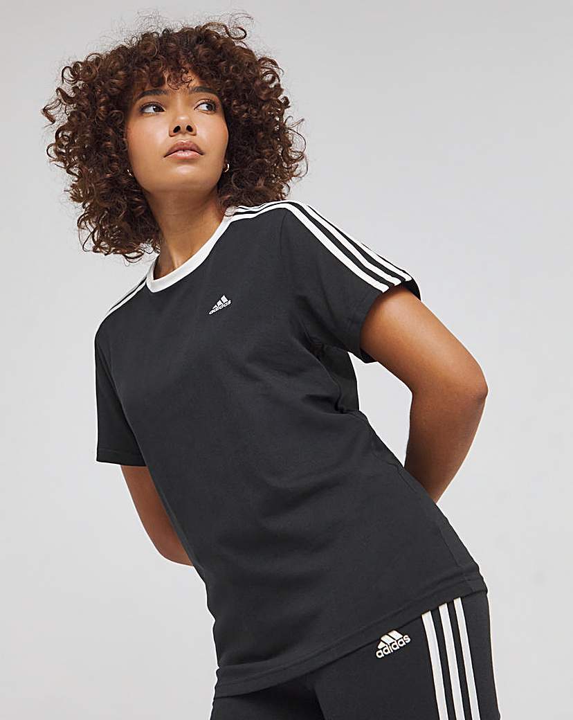 adidas 3 Stripe T-Shirt